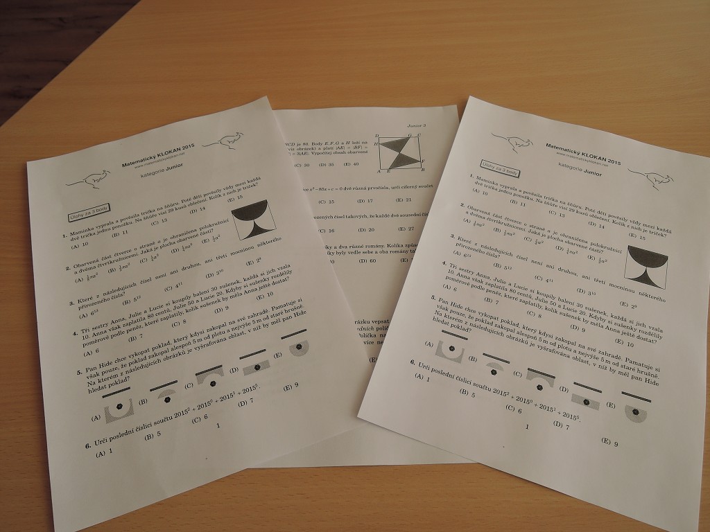 Matematický klokan na sekci T
