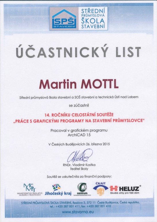 Mezinárodní soutěž Grafické programy 2015