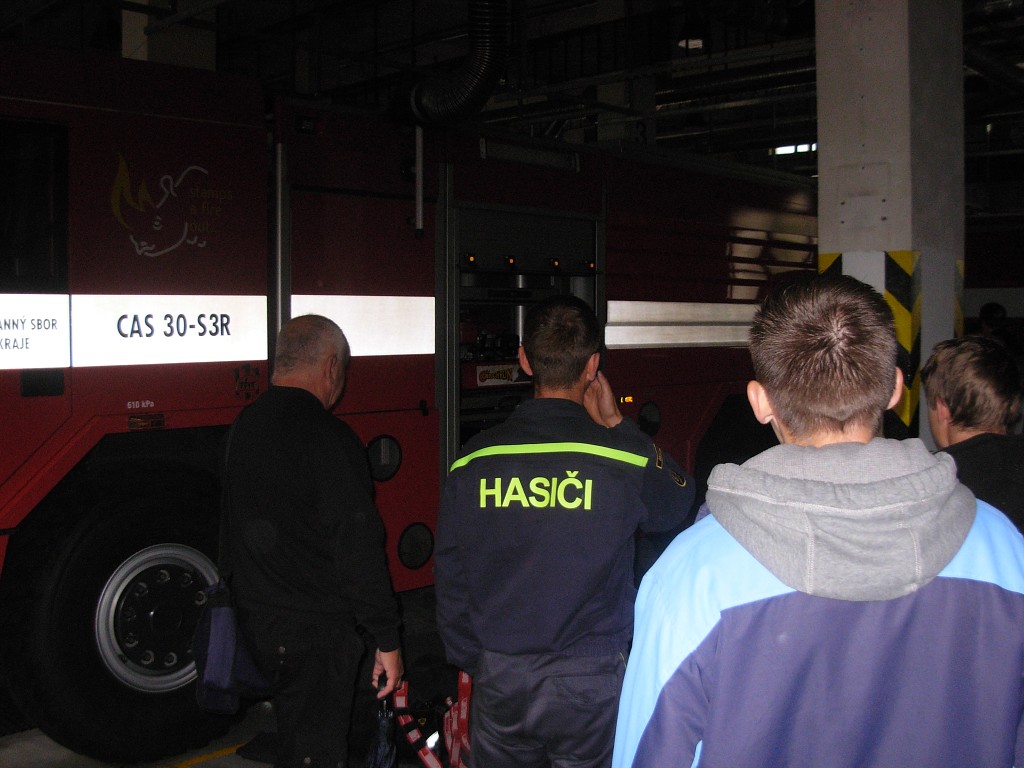 Heliport a hasiči v Ústí nad Labem