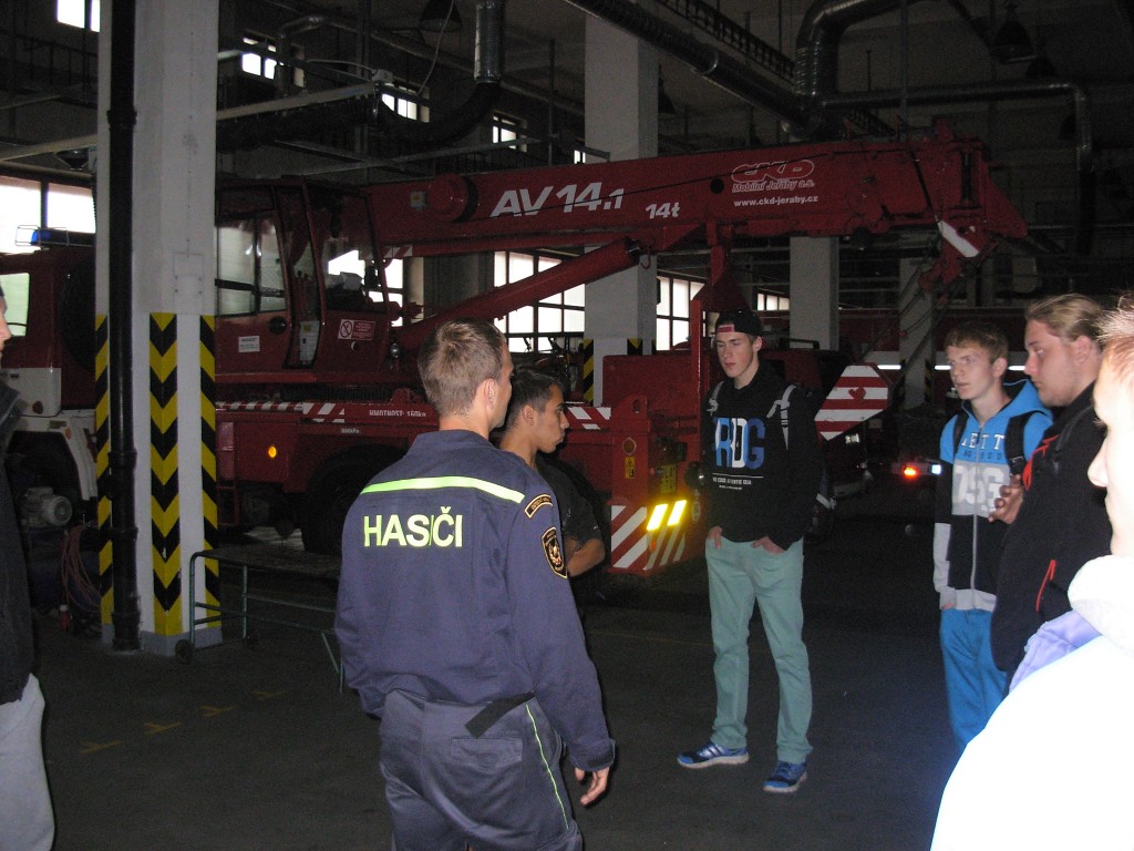 Heliport a hasiči v Ústí nad Labem